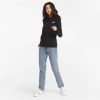 Puma Ess+ Embroidery - Kadın Siyah Kapüşonlu Spor Sweatshirt