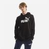 Puma Essential Big Logo Hoodie Erkek Siyah Günlük Stil Sweatshirt