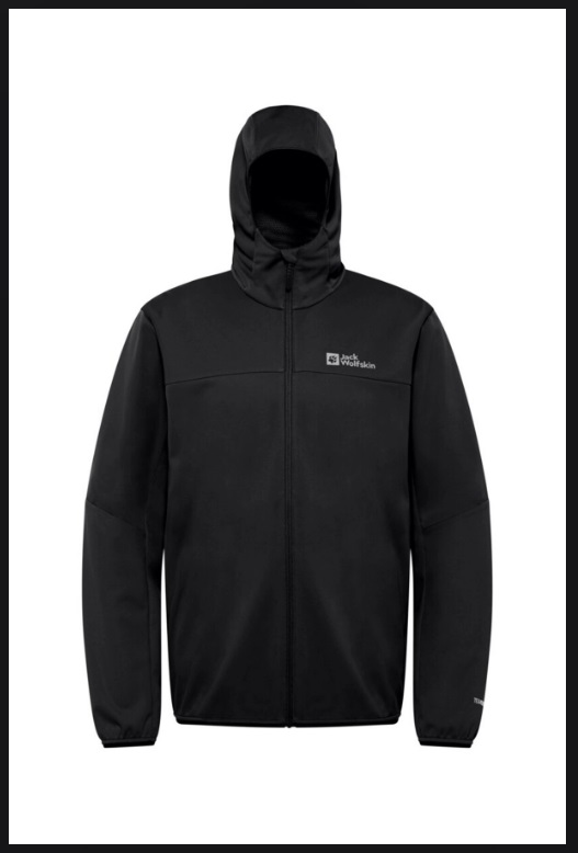 Jack Wolfskin Erkek Kapüşonlu Yağmurluk Rüzgarlık