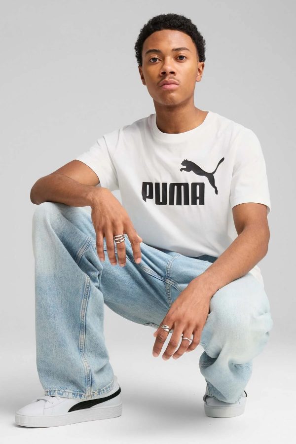 Puma Erkek Bisiklet Yaka Baskılı Tişört