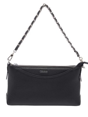 Tergan Kadın Hakiki Deri Yan Çapraz Çanta