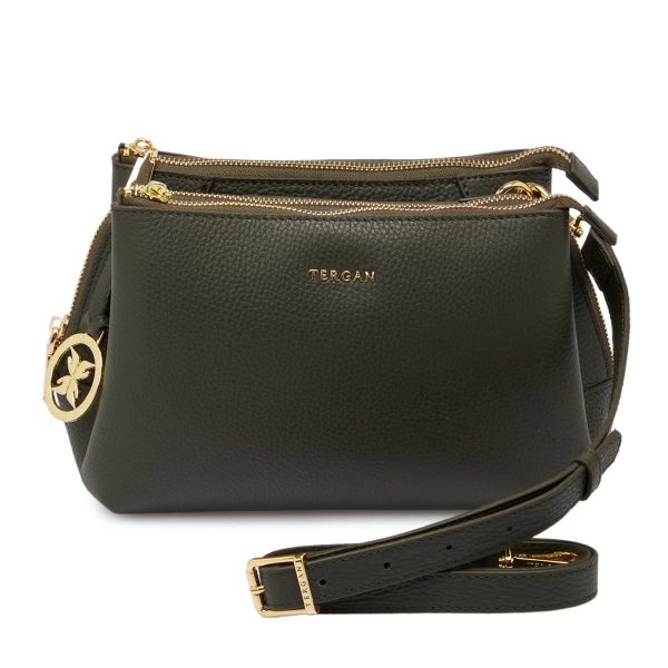 Tergan Kadın Hakiki Deri Kol Çantası