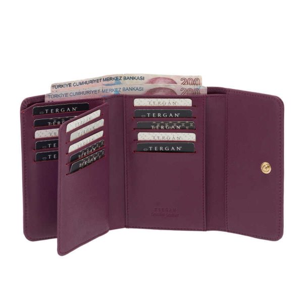 Tergan Kadın %100 Hakiki Deri Cüzdan